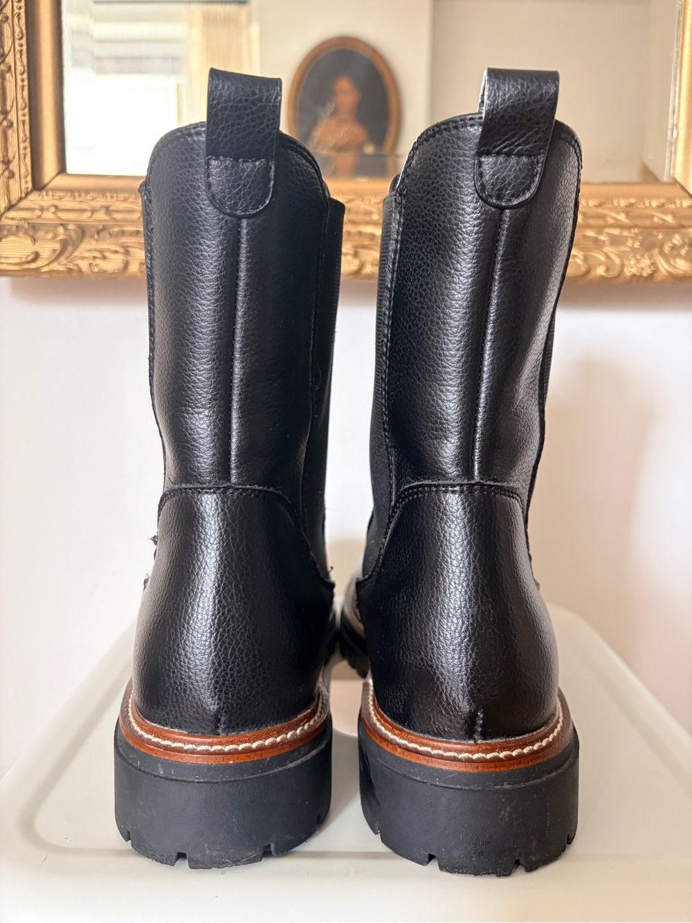 MIA Black Lug Sole Chelsea Boots - Picture 4 of 7